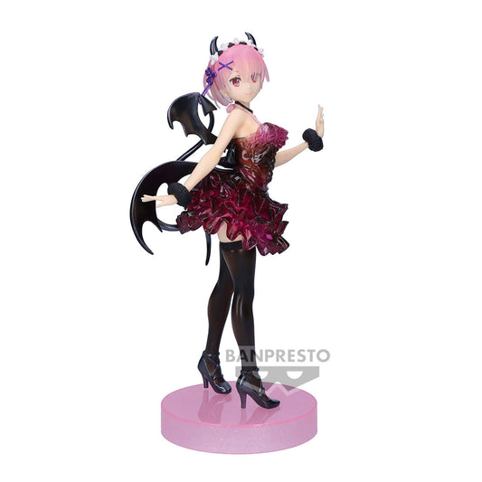 RE ZERO - Ram - Figurine Clear & Dressy 22cm